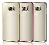 Galaxy S6 Soft TPU Hoesje Met Coating Goud / Zilver / Grijs
