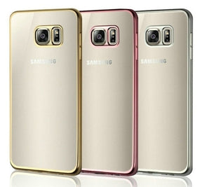 Galaxy S6 Soft TPU Hoesje Met Coating Goud / Zilver / Grijs