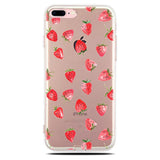 iPhone 7 Plus / 8 Plus Soft TPU Hoesje Aardbei Print