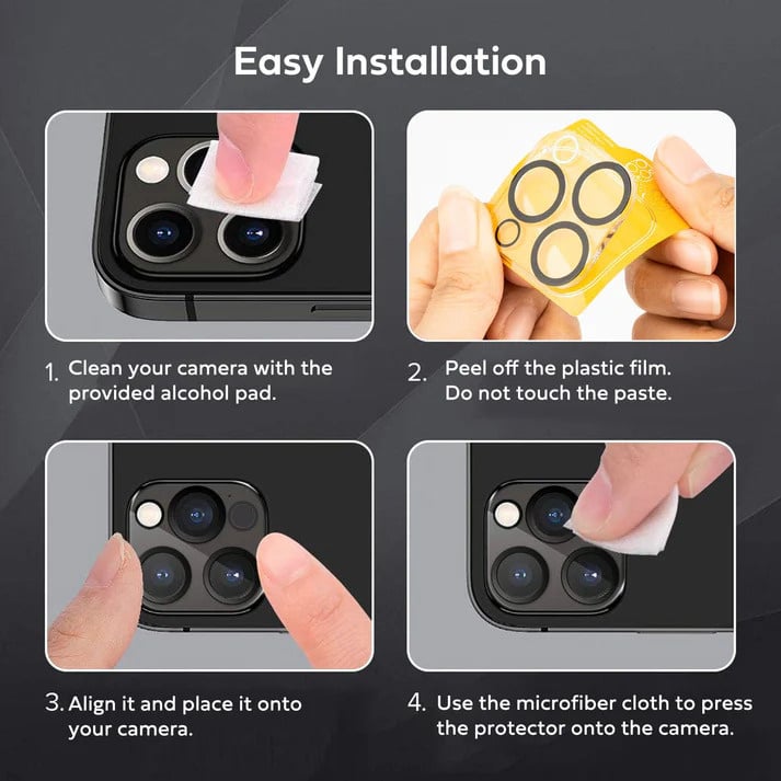 iPhone 17 Camera Lens Tempered Glass Protector