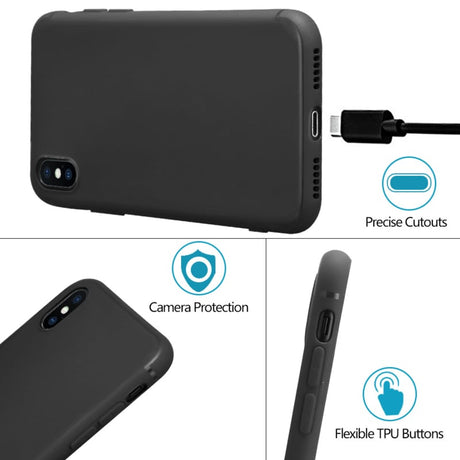 iPhone Xs Max TPU Matte Kleuren Hoesje / / / Blauw