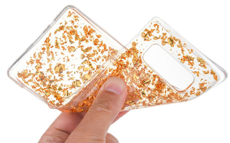 Galaxy Note 8 TPU Bling Glitterhoesje Blad - Look