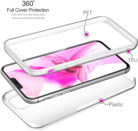 iPhone 13 Pro Max 360° Ultra Clear Hybrid PC + TPU Hoesje