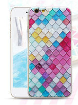 iPhone 6 / 6S 3D Reliëf Hoesje Lichtgekleurde Ruiten