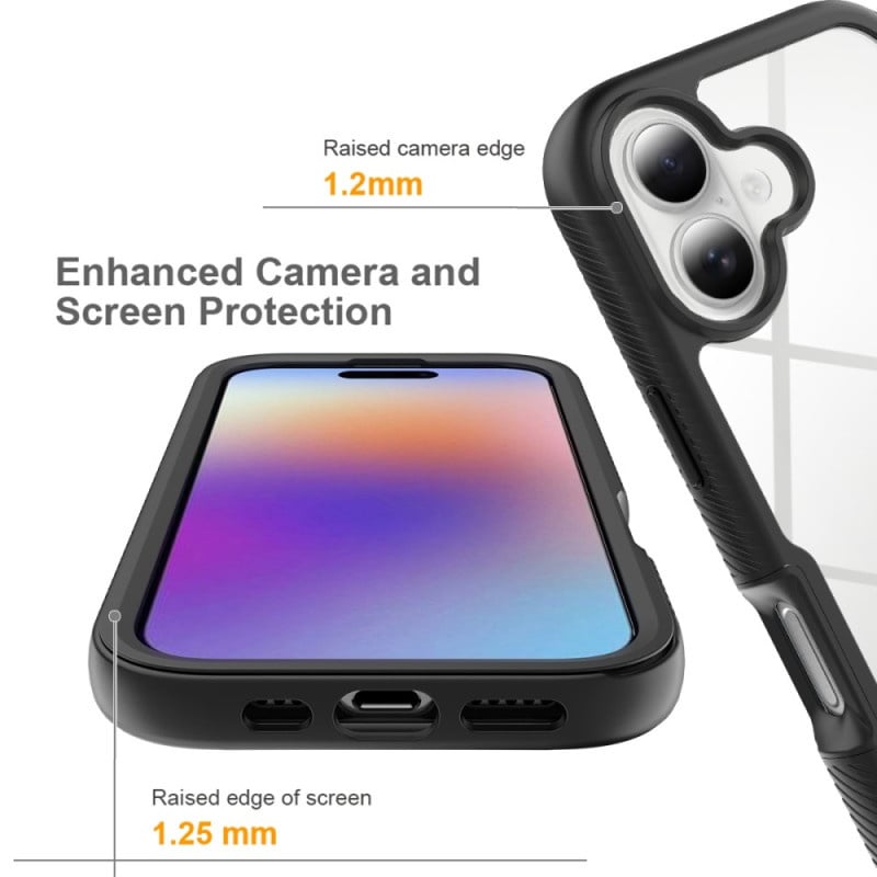 iPhone 17 360° Full Protect Hoesje met Screenprotector Zwart
