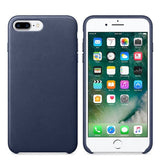 iPhone 7 Plus / 8 Plus Leren Back Cover Hoesje 5 Kleuren
