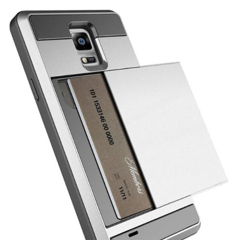Galaxy Note 4 Slide Armor Hoesje Met Pashouder