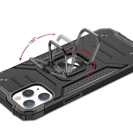 iPhone 13 Mini Ring Armor Case met Magneet Donkerblauw