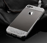 iPhone Xr Bling Spiegel Hoesje Met Strass-Steentjes