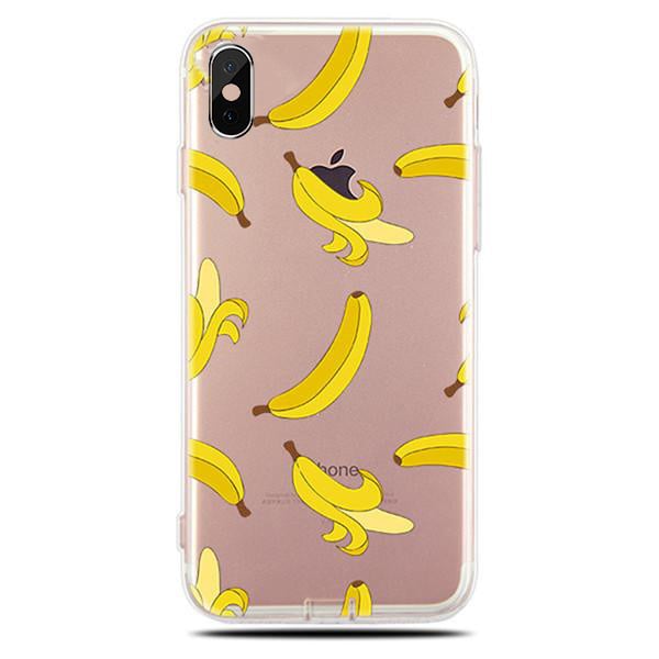 iPhone Xr Soft TPU Hoesje Banaan Print