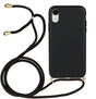 iPhone Xr Crossbody TPU Hoesje met Koord Zwart