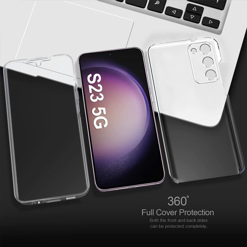 Galaxy S23 360° Ultra Clear Hybrid PC + TPU Hoesje