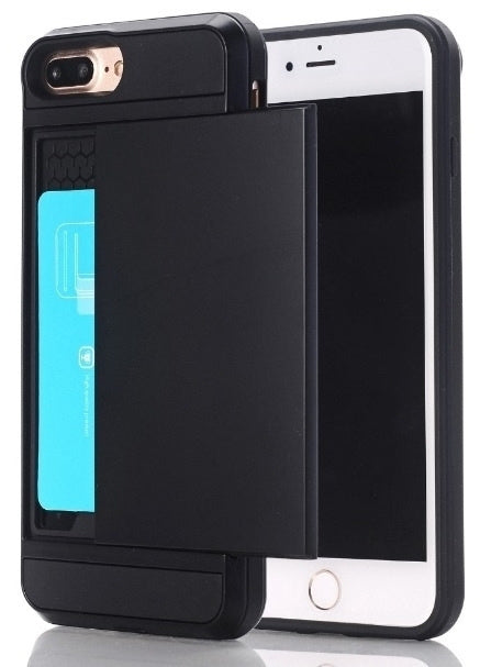 iPhone 7 Plus / 8 Plus Slide Armor Hoesje Met Pashouder