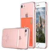 iPhone 7 / 8 / SE 2020-2022 TPU Hoesje Met Card Slot - Pasjesvakje
