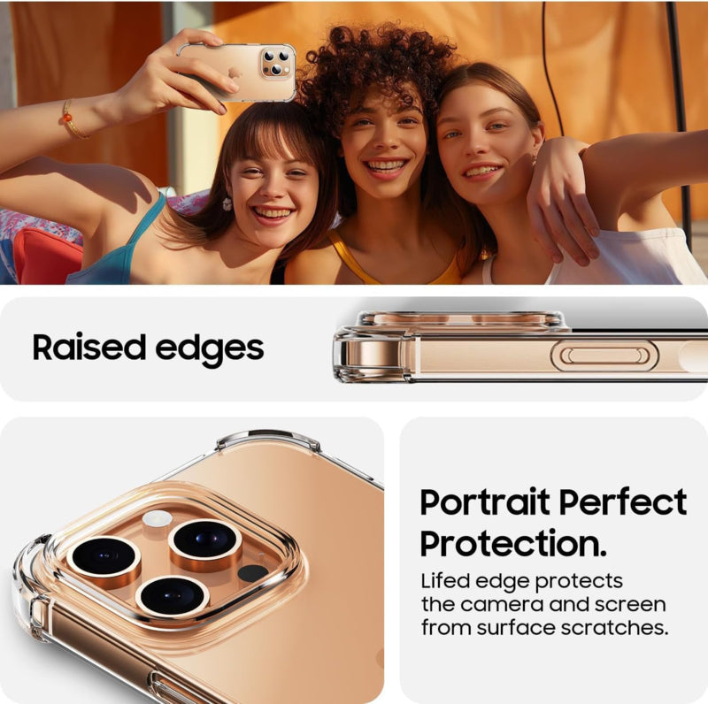 iPhone 16 Pro Transparant Soft TPU Air Cushion Hoesje