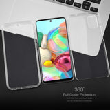 Galaxy A71 360° Ultra Clear Hybrid PC + TPU Hoesje