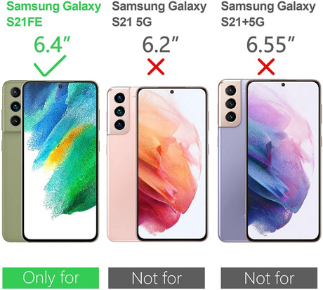 Galaxy S21 FE 360° Ultra Clear Hybrid PC + TPU Hoesje