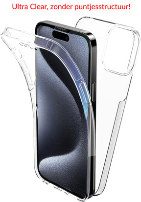 iPhone 16 Pro Max 360° Ultra Clear Hybrid PC + TPU Hoesje