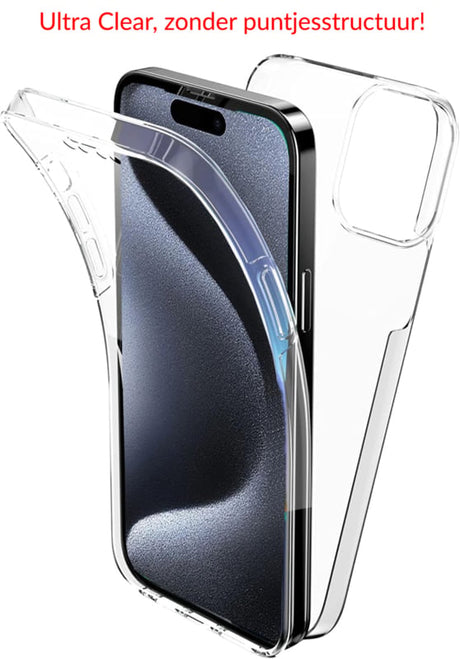 iPhone 16 Pro Max 360° Ultra Clear Hybrid PC + TPU Hoesje