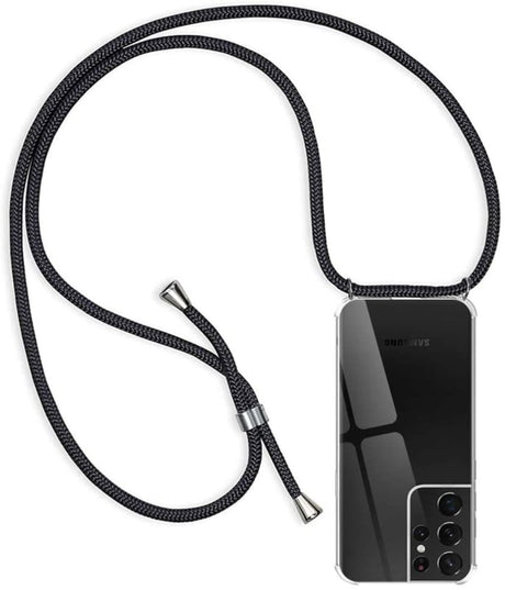Galaxy S23 Ultra Crossbody Transparant TPU Hoesje met Koord