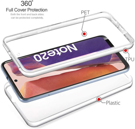 Galaxy Note 20 360° Ultra Clear Hybrid PC + TPU Hoesje