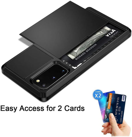 Galaxy S22 Plus Slide Armor Hoesje Met Pashouder