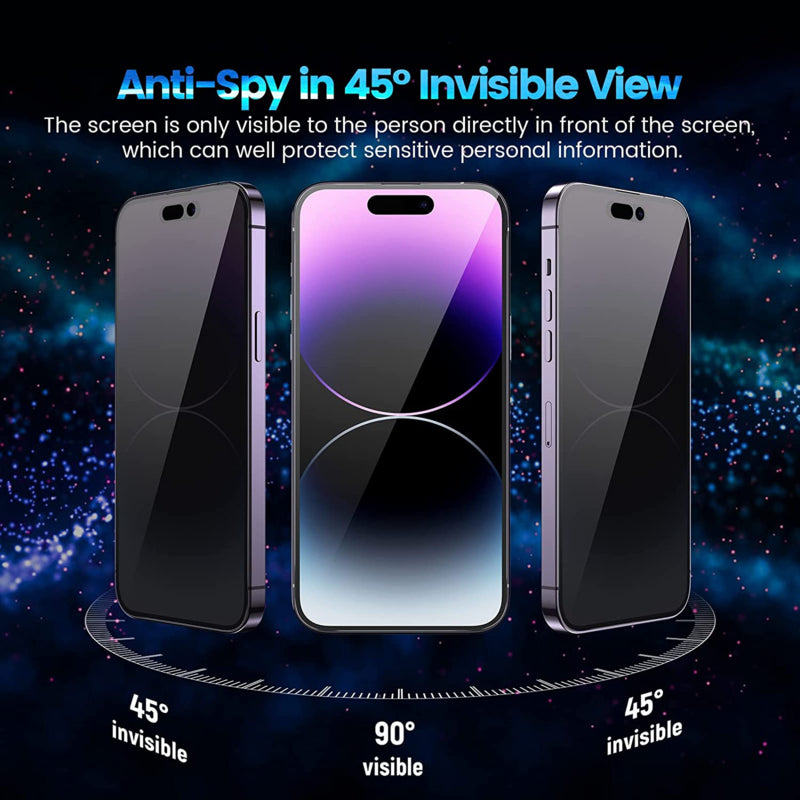iPhone 14 Pro Privacy Tempered Glass Screen Protector