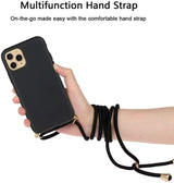 iPhone 11 Pro Crossbody TPU Hoesje met Koord Zwart
