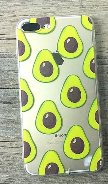 iPhone 7 Plus / 8 Plus Soft TPU Hoesje Avocado Print