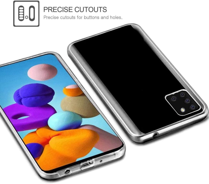 Galaxy A21s 360° Ultra Clear Hybrid PC + TPU Hoesje