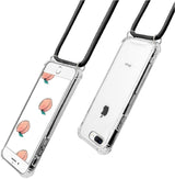 iPhone 7 Plus / 8 Plus Transparant TPU Hoesje met Koord Crossbody