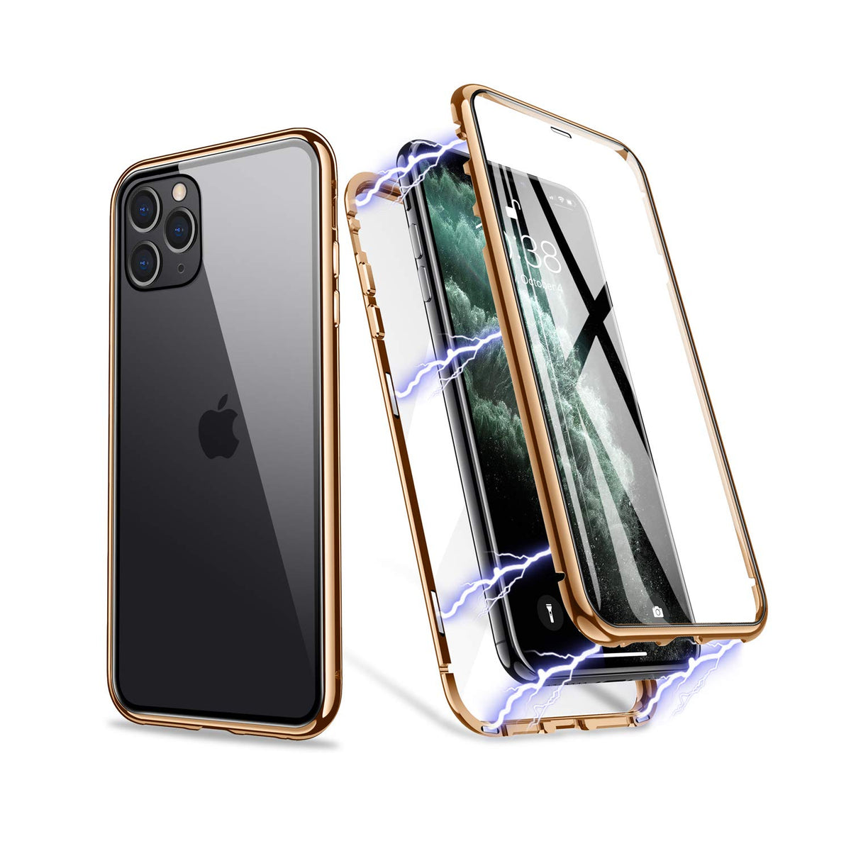iPhone 11 360° Magnetisch Hoesje Dubbelzijdig Glas