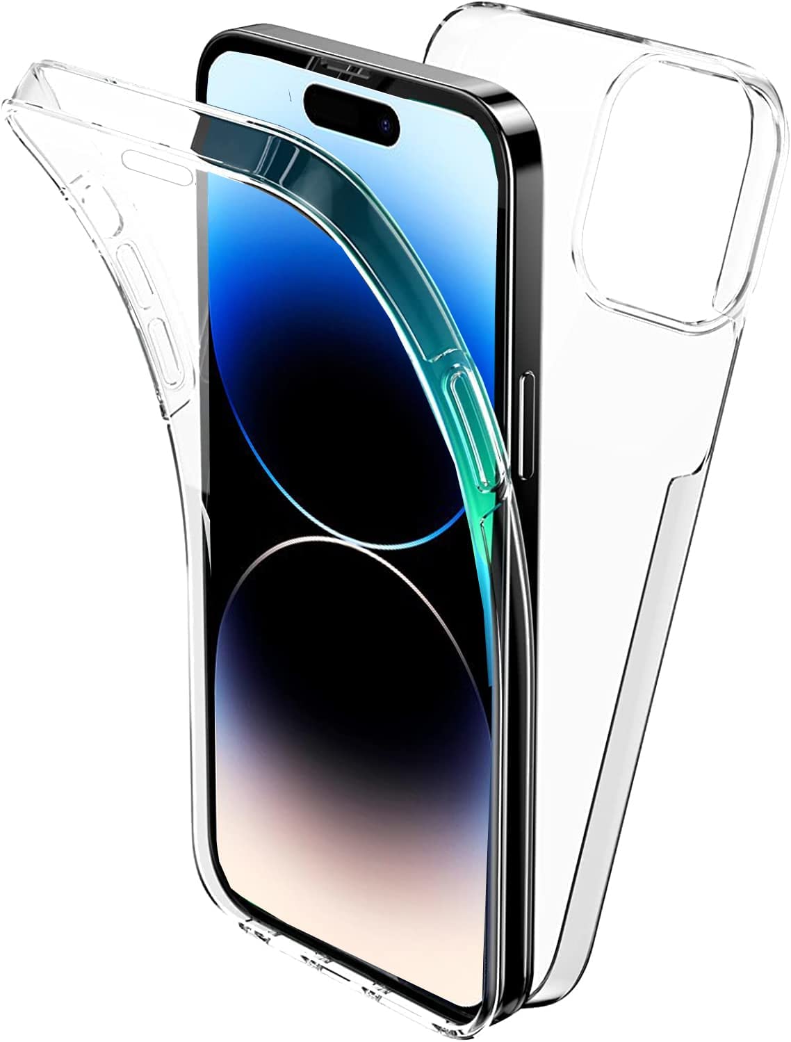 iPhone 14 Pro 360° Ultra Clear Hybrid PC + TPU Hoesje