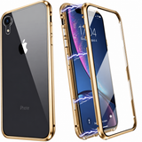 iPhone Xr 360° Magnetisch Hoesje Dubbelzijdig Glas